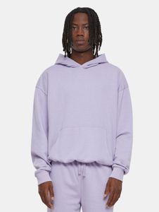 Comfortable URBAN CLASSICS men's hoodie with ribbed cuffs and hood, 280 g/m² cotton, purple