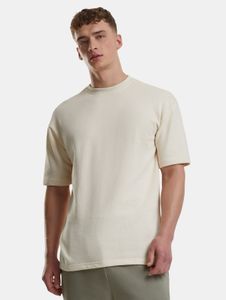 bequemes URBAN CLASSICS Herren T-Shirt Oversize 280 g/m² mit Baumwolle Ecru-Weiß