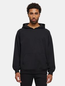 Comoda felpa con cappuccio da uomo Urban Classics con polsini e cappuccio a coste elasticizzati, realizzata in cotone, nera