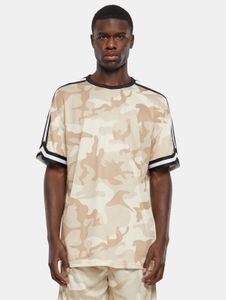 bequemes Urban Classics Herren T-Shirt Oversize Mesh 125 g/m² Camouflage