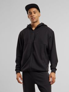 Sweat à capuche pour homme Modern Urban Classics, extensible, avec cordon de serrage et fermeture éclair, noir