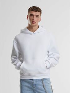 moderner URBAN CLASSICS Herren Hoodie Kapuze 330 g/m² mit Baumwolle Weiß