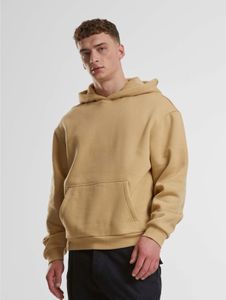 moderner URBAN CLASSICS Herren Hoodie Kapuze 330 g/m² mit Baumwolle Beige