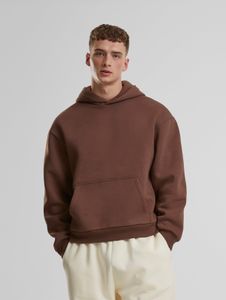 bequemer URBAN CLASSICS Herren Hoodie Kapuze 330 g/m² mit Baumwolle Braun