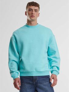 Sudadera cómoda para hombre URBAN CLASSICS, 330 g/m², algodón, azul claro.