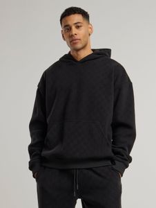 lässiger Urban Classics Herren Hoodie Rippbündchen Kapuze Schwarz