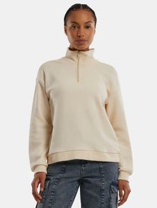 lässiges URBAN CLASSICS Damen Sweatshirt 280 g/m² mit Baumwolle Ecru-Weiß