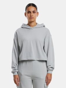 Casual Urban Classics women's hoodie with ribbed cuffs and hood, 280 g/m², grey