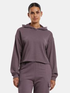 moderner Urban Classics Damen Hoodie Rippbündchen Kapuze 280 g/m² Violett