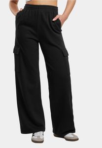 Casual Urban Classics women's trousers with pockets, 280 g/m², cotton, black