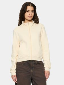 stylische Urban Classics Damen Jacke Rippbündchen 280 g/m² mit Baumwolle Ecru-Weiß
