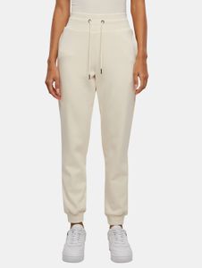 lässige Urban Classics Damen Hose Stretch Kordelzug Taschen mit Baumwolle Ecru-Weiß