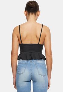 modernes Urban Classics Damen T-Shirt 180 g/m² mit Baumwolle Schwarz