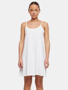 modisches Urban Classics Damen Kleid Stretch 180 g/m² mit Baumwolle Weiß
