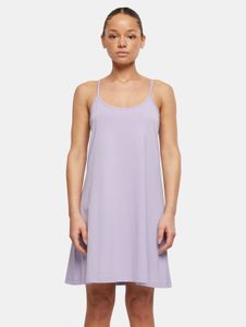 modisches Urban Classics Damen Kleid Stretch 180 g/m² mit Baumwolle Violett
