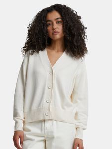 funktionale Urban Classics Damen Jacke Rippbündchen Ecru-Weiß