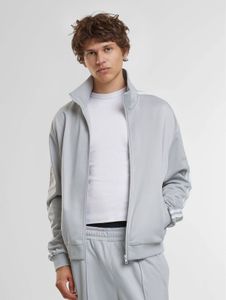 moderne Urban Classics Herren Jacke Reißverschluss Taschen Grau