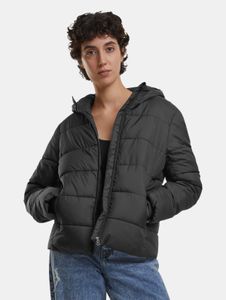 funktionale Urban Classics Damen Jacke Reißverschluss Taschen 70 g/m² Schwarz