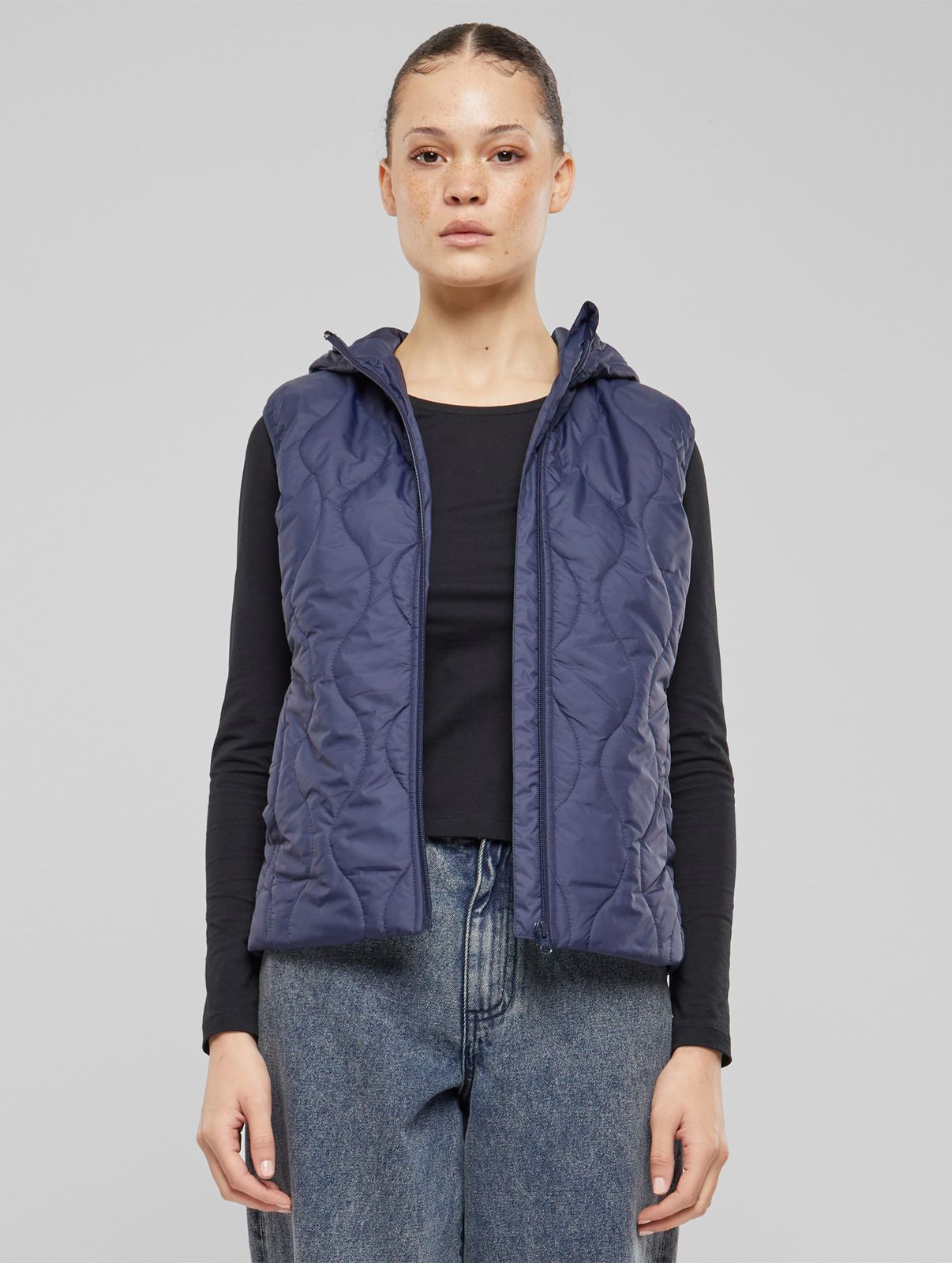 URBAN CLASSICS Damen Jacke Navy 70 g/m²