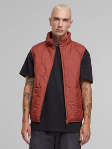 moderne Urban Classics Herren Jacke Reißverschluss Kapuze 70 g/m² Rot-Braun