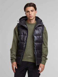 moderne URBAN CLASSICS Herren Jacke Reißverschluss Kapuze 38 g/m² Schwarz
