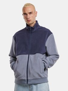 lässige URBAN CLASSICS Herren Jacke Stretch Kordelzug Taschen Blau
