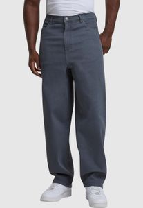 stylische URBAN CLASSICS Herren Jeans Stretch Reißverschluss 390 g/m² mit Baumwolle Grau
