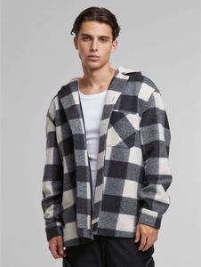 funktionale URBAN CLASSICS Herren Jacke Reißverschluss Taschen Schwarz/Weiß