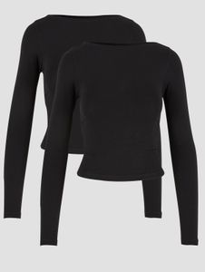 weiches Urban Classics Damen Sweatshirt Slim Fit mit Baumwolle Schwarz