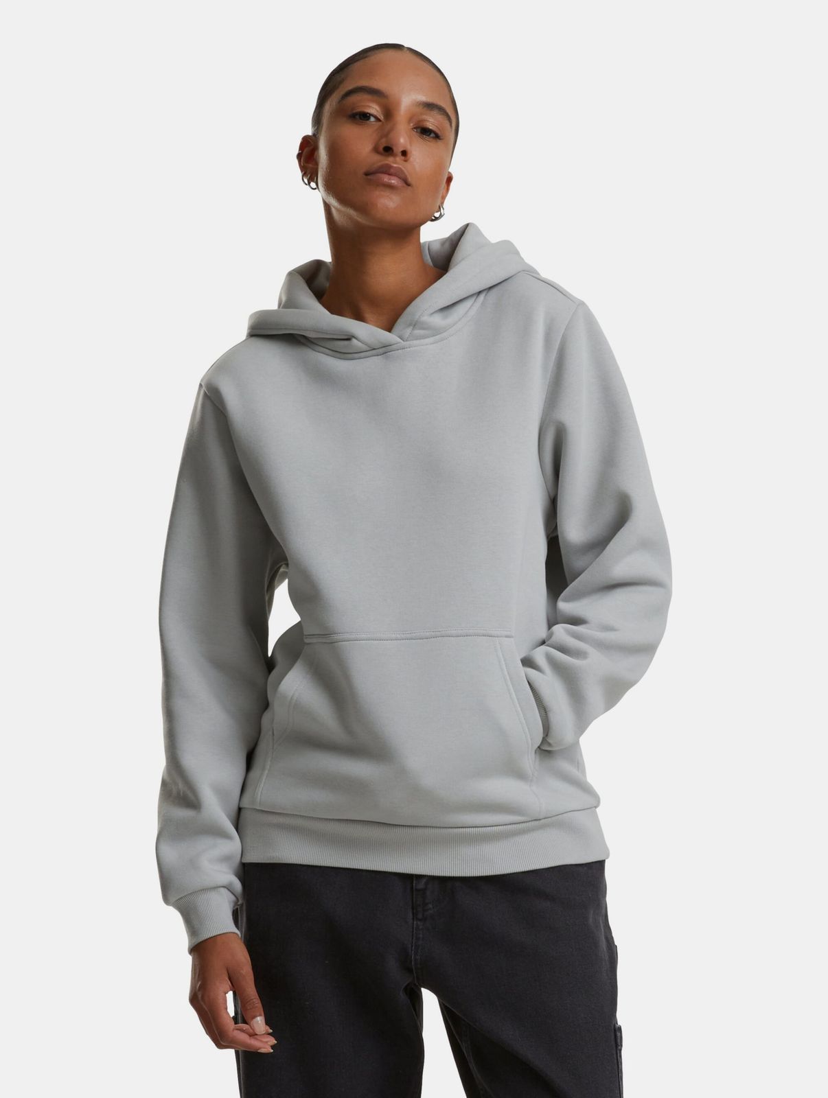 Soft URBAN CLASSICS women's hoodie, 330 g/m², cotton, grey