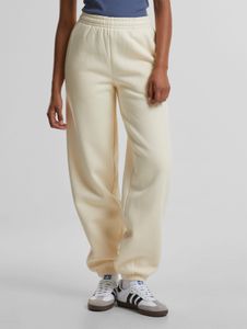bequeme Urban Classics Damen Hose 330 g/m² mit Baumwolle Ecru-Weiß
