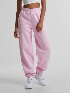 bequeme Urban Classics Damen Hose 330 g/m² mit Baumwolle Rosa