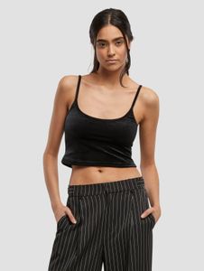 bequemes Urban Classics Damen T-Shirt Stretch Schwarz