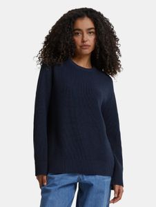 bequemes URBAN CLASSICS Damen Sweatshirt Navy