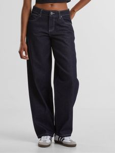 stylische URBAN CLASSICS Damen Jeans Reißverschluss Taschen mit Baumwolle Navy