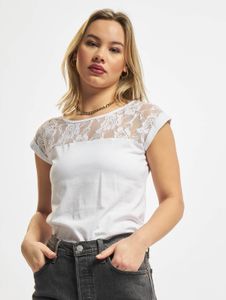 modernes Urban Classics Damen T-Shirt 140 g/m² mit Baumwolle Weiß