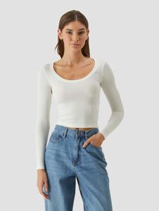 weiches Urban Classics Damen Sweatshirt Stretch mit Baumwolle Ecru-Weiß
