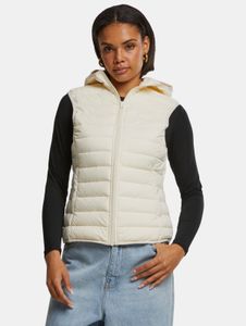 lässige Urban Classics Damen Jacke Reißverschluss Taschen 70 g/m² Ecru-Weiß