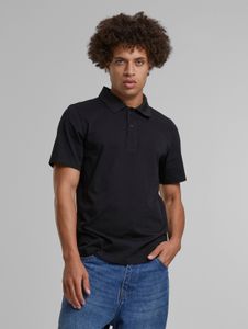 Comfortable Urban Classics men's polo shirt, 210 g/m², cotton, black