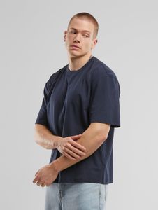 sportliches Urban Classics Herren T-Shirt Oversize 210 g/m² mit Baumwolle Navy