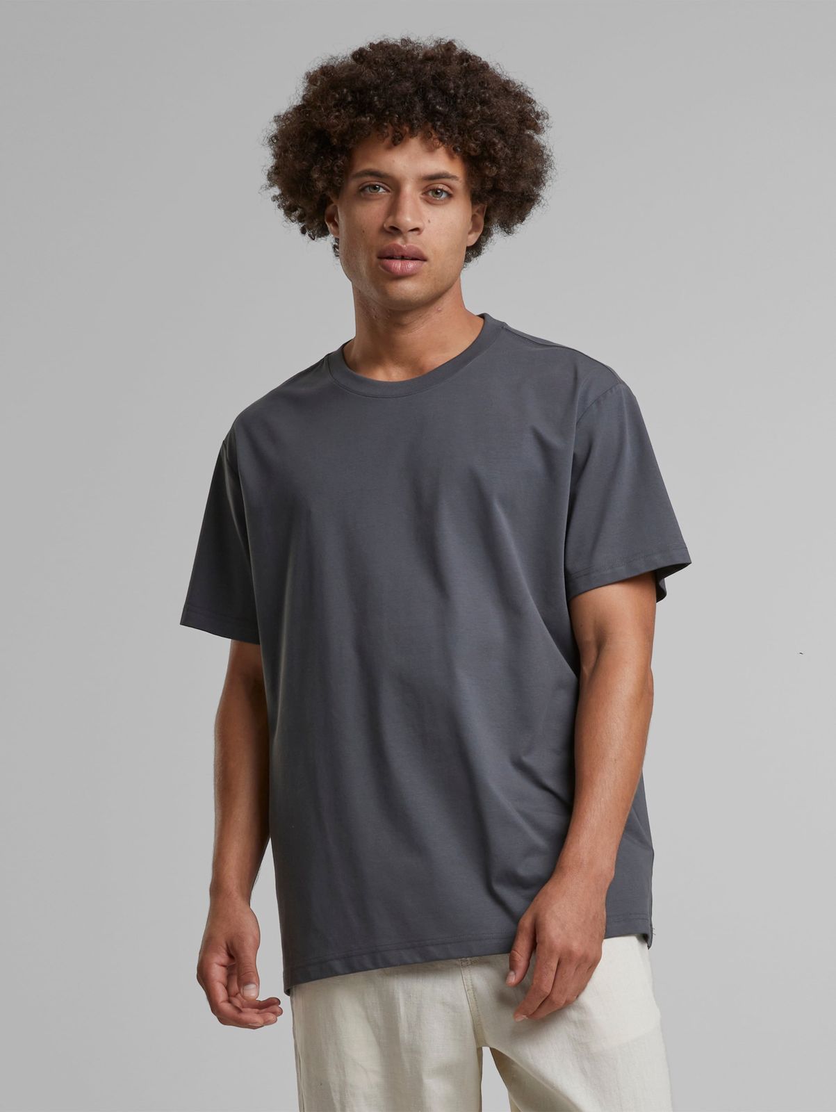 Urban Classics Herren T-Shirt Oversize Baumwolle Grau