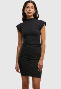 stilvolles Urban Classics Damen Kleid Stretch mit Baumwolle Schwarz