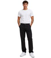 bequeme URBAN CLASSICS Herren Chino Hose aus Bio-Baumwolle Klassische Stoffhose Schwarz