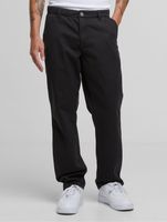 bequeme URBAN CLASSICS Herren Chino Hose aus Bio-Baumwolle Klassische Stoffhose Schwarz