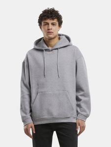 Sudadera con capucha Modern URBAN CLASSICS para hombre con puños y capucha acanalados, confeccionada en algodón, color gris.