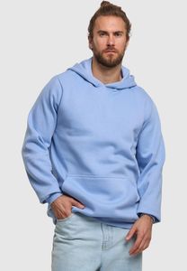 moderner URBAN CLASSICS Herren Hoodie Rippbündchen Kapuze 270 g/m² Blau