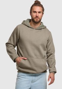 lässiger URBAN CLASSICS Herren Hoodie Rippbündchen Kapuze 270 g/m² Grün