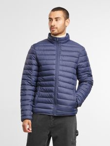 Elegante giacca da uomo Urban Classics con cerniera, 70 g/m², blu navy