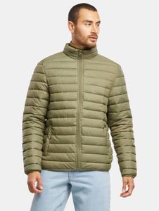 Stylish Urban Classics men's jacket with zipper, 70 g/m², khaki