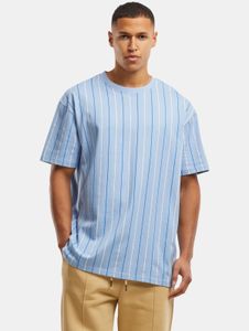Camiseta deportiva Urban Classics para hombre con puños acanalados, de algodón, color azul.